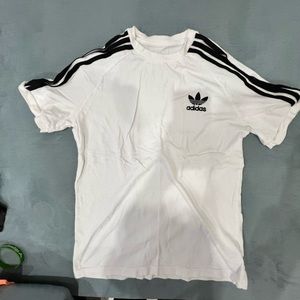Adidas stripe logo tee